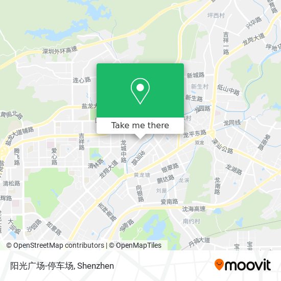 阳光广场-停车场 map