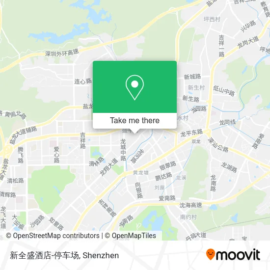 新全盛酒店-停车场 map