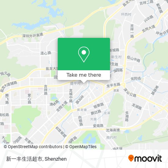 新一丰生活超市 map