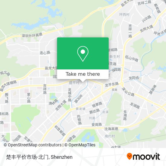 楚丰平价市场-北门 map