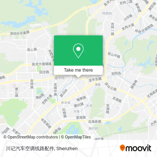 川记汽车空调线路配件 map