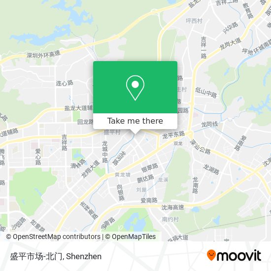 盛平市场-北门 map