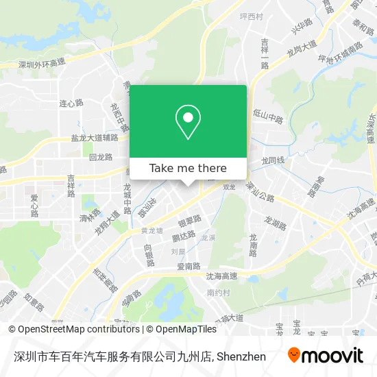 深圳市车百年汽车服务有限公司九州店 map