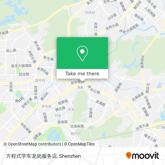 方程式学车龙岗服务店 map