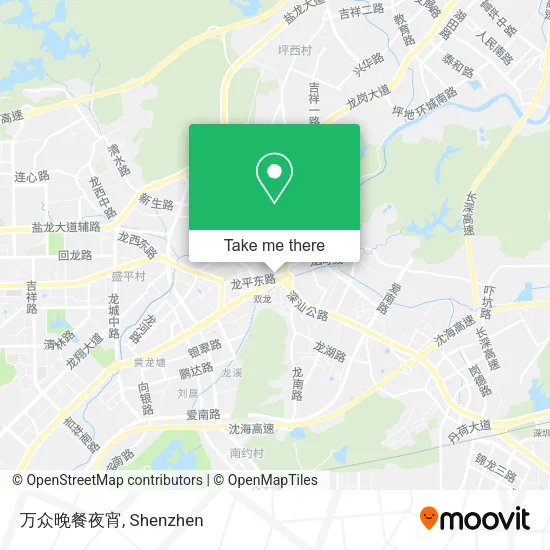 万众晚餐夜宵 map