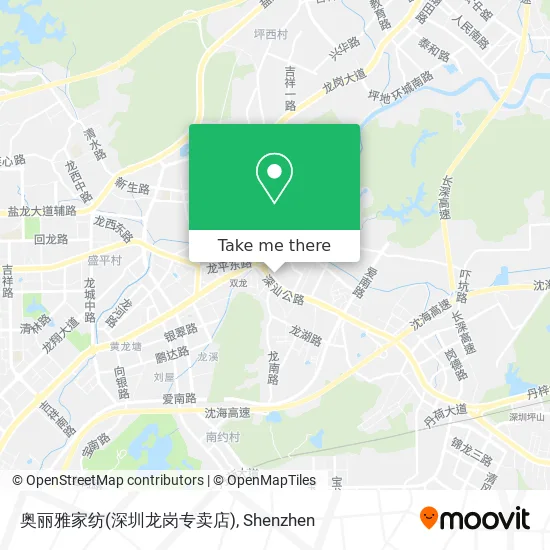 奥丽雅家纺(深圳龙岗专卖店) map