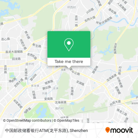 中国邮政储蓄银行ATM(龙平东路) map