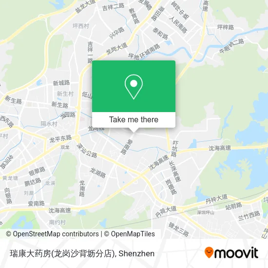 瑞康大药房(龙岗沙背坜分店) map