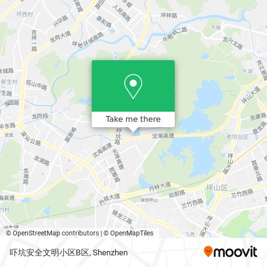 吓坑安全文明小区B区 map