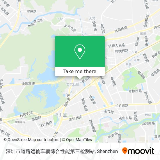 深圳市道路运输车辆综合性能第三检测站 map