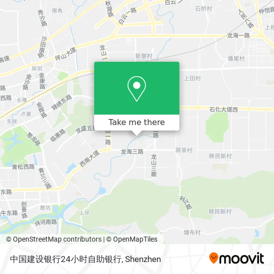 中国建设银行24小时自助银行 map