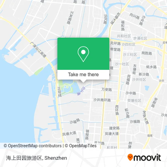 海上田园旅游区 map