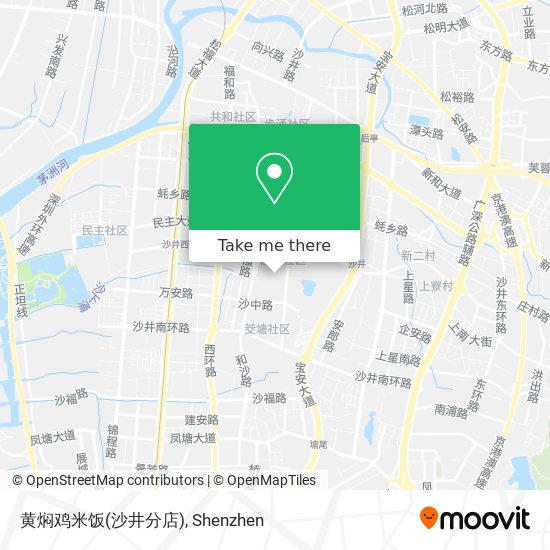 黄焖鸡米饭(沙井分店) map
