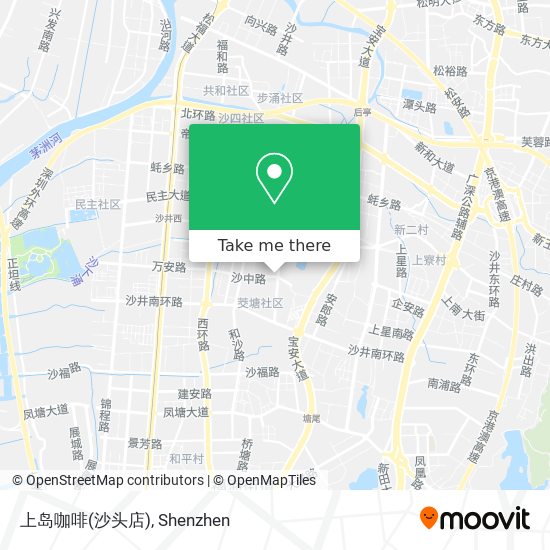 上岛咖啡(沙头店) map