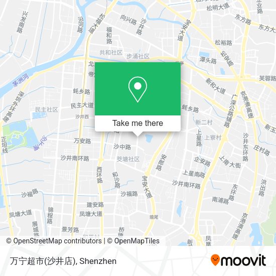 万宁超市(沙井店) map