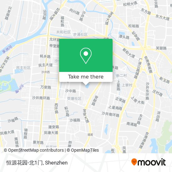 恒源花园-北1门 map