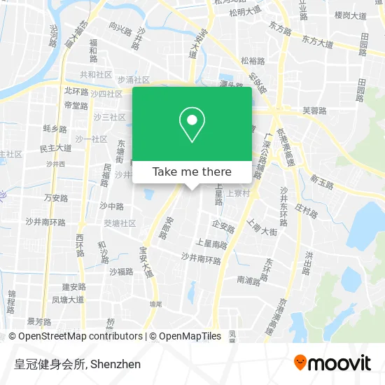 皇冠健身会所 map