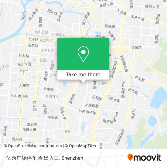 亿康广场停车场-出入口 map
