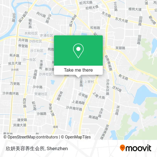 欣妍美容养生会所 map