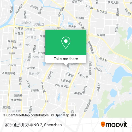 家乐通沙井万丰NO.2 map