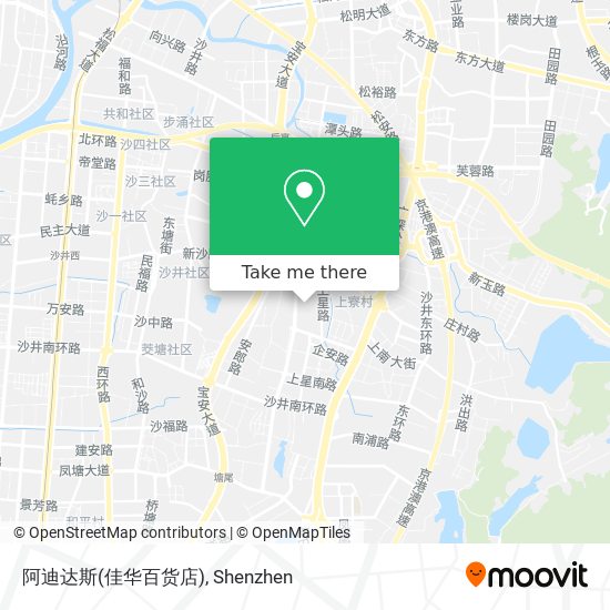 阿迪达斯(佳华百货店) map