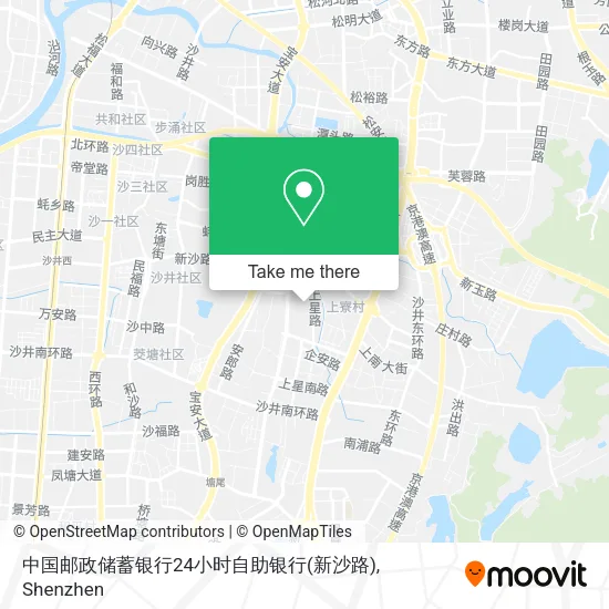 中国邮政储蓄银行24小时自助银行(新沙路) map