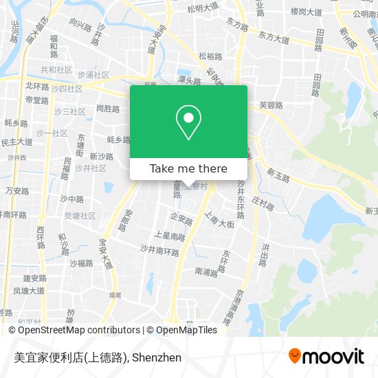 美宜家便利店(上德路) map