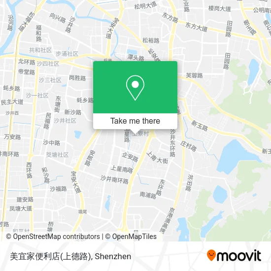 美宜家便利店(上德路) map