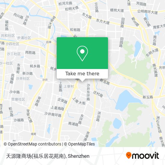 天源隆商场(福乐居花苑南) map