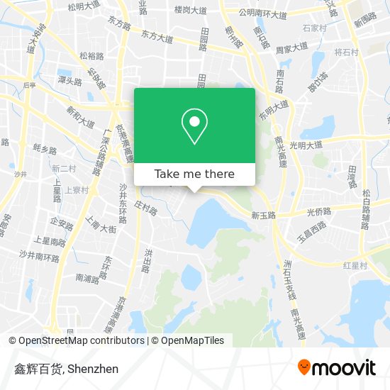 鑫辉百货 map