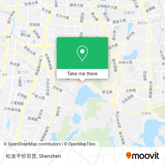 松发平价百货 map