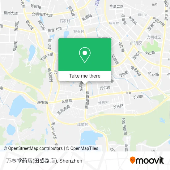 万春堂药店(田盛路店) map