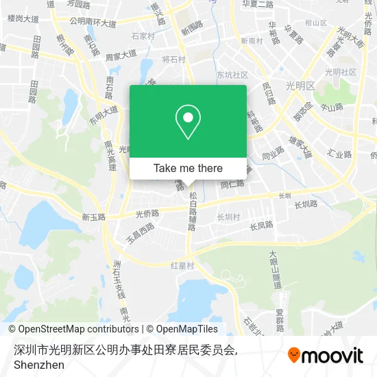 深圳市光明新区公明办事处田寮居民委员会 map