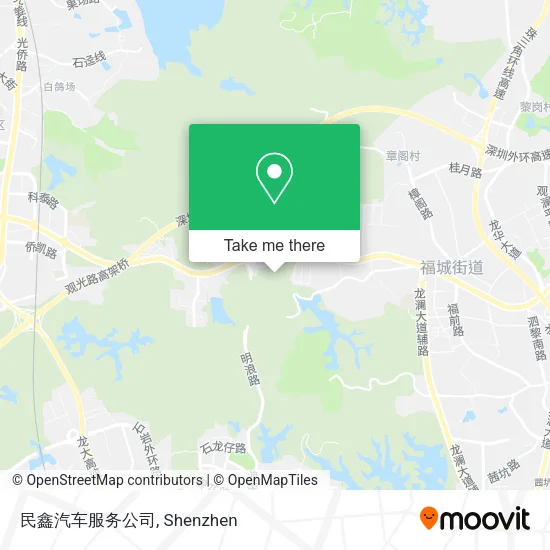 民鑫汽车服务公司 map