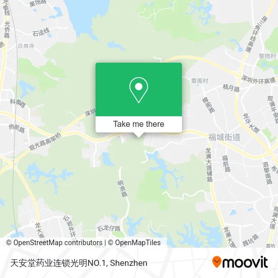 天安堂药业连锁光明NO.1 map
