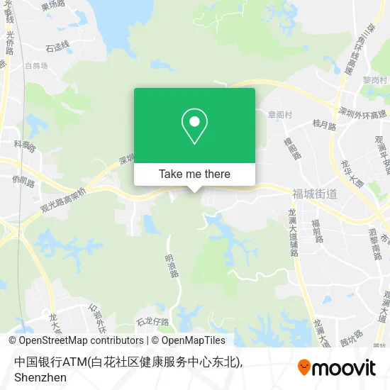 中国银行ATM(白花社区健康服务中心东北) map