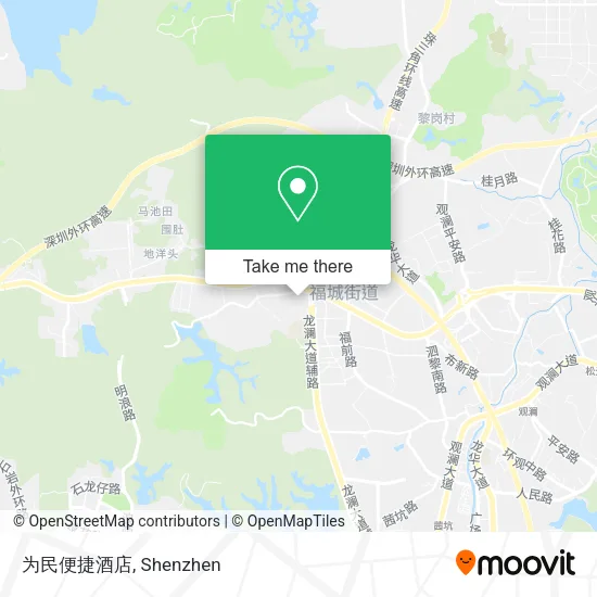 为民便捷酒店 map