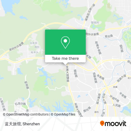 蓝天旅馆 map