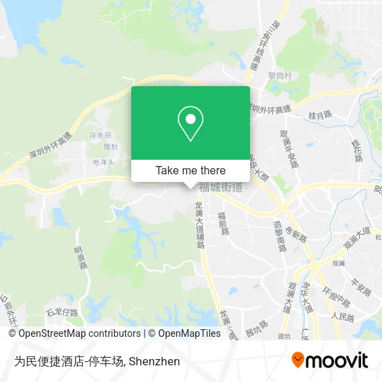 为民便捷酒店-停车场 map