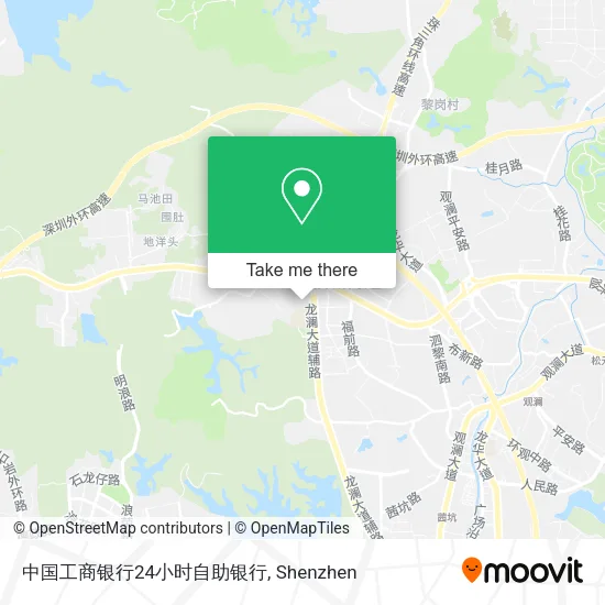 中国工商银行24小时自助银行 map