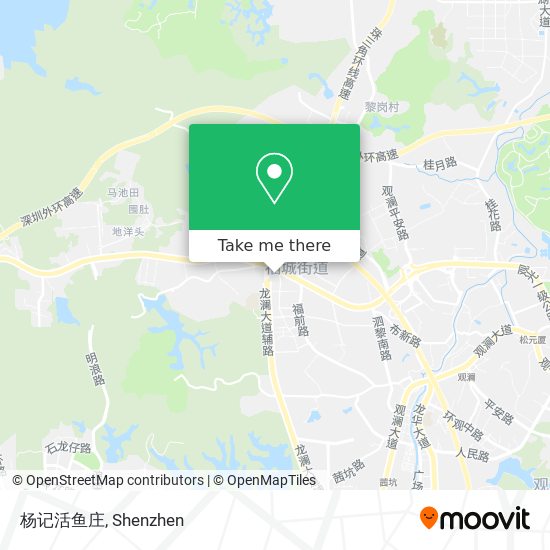 杨记活鱼庄 map