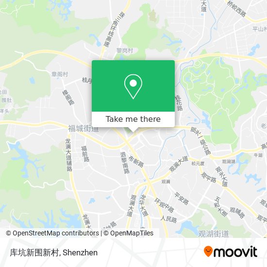 库坑新围新村 map