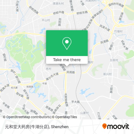 元和堂大药房(牛湖分店) map