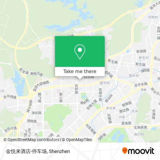 金悦来酒店-停车场 map