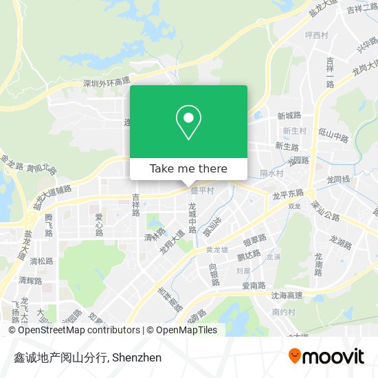 鑫诚地产阅山分行 map