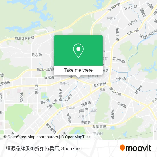 福源品牌服饰折扣特卖店 map