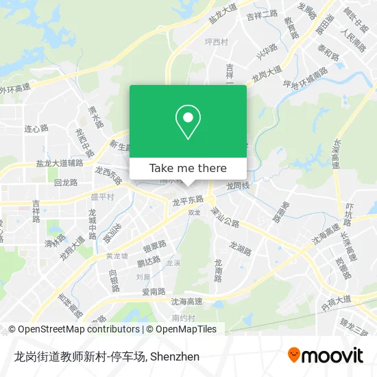 龙岗街道教师新村-停车场 map