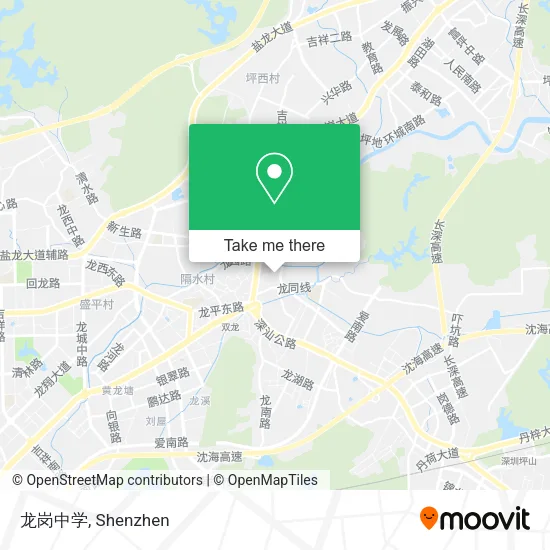 龙岗中学 map
