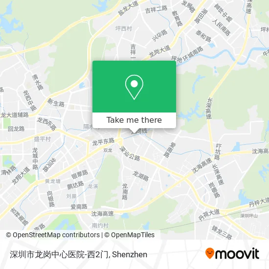 深圳市龙岗中心医院-西2门 map