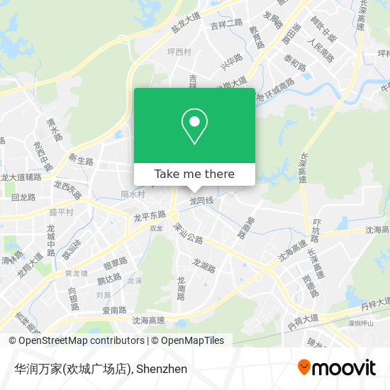华润万家(欢城广场店) map